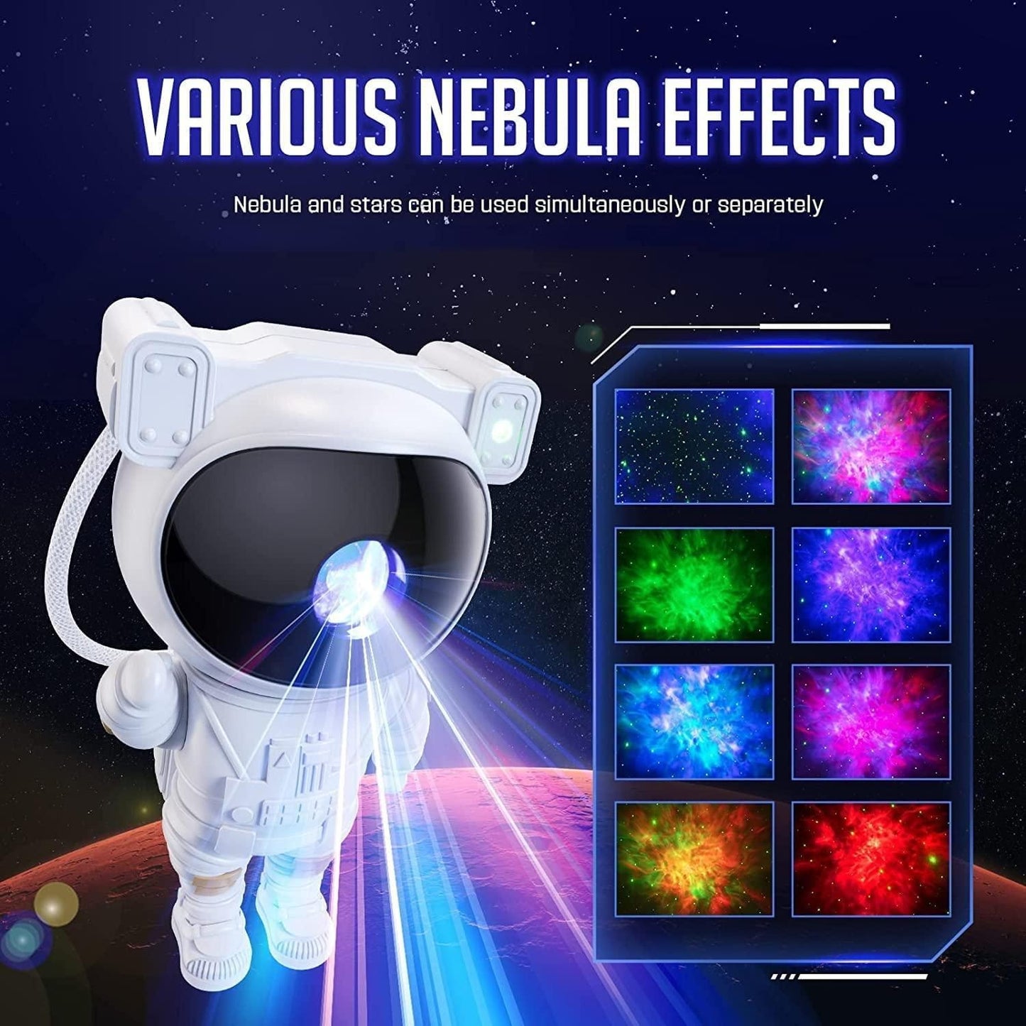 360° Astronaut Galaxy Projector