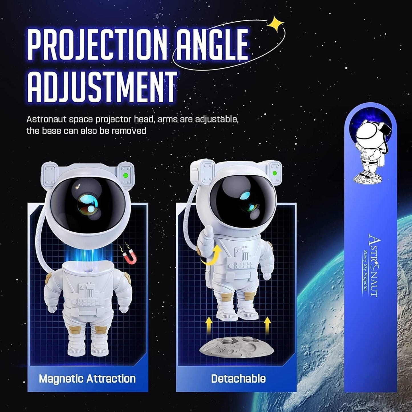 360° Astronaut Galaxy Projector