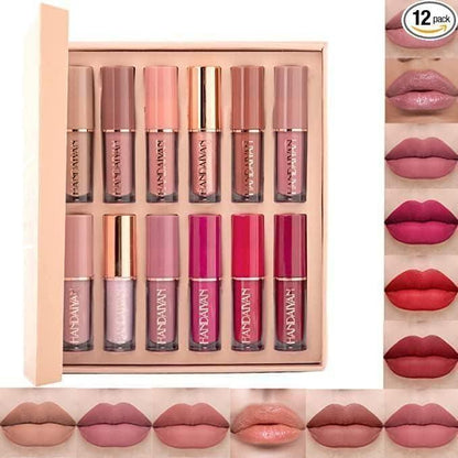 FreshPick™ Velvet Matte Liquid Lipstick Set 12Pcs