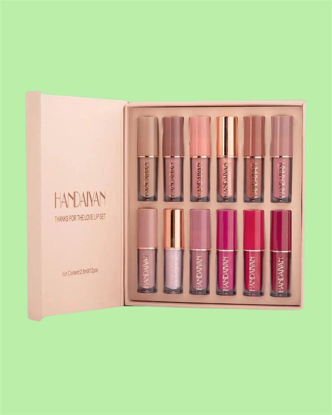 FreshPick™ Velvet Matte Liquid Lipstick Set 12Pcs
