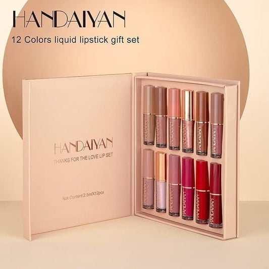 FreshPick™ Velvet Matte Liquid Lipstick Set 12Pcs