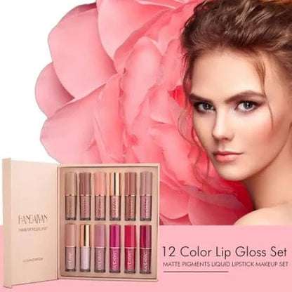 FreshPick™ Velvet Matte Liquid Lipstick Set 12Pcs